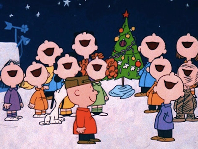 Image result for peanuts gang singing christmas